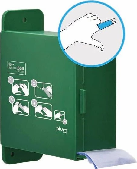 Plum QuickSoft Dispenser inkl. 1 blå bandage refil