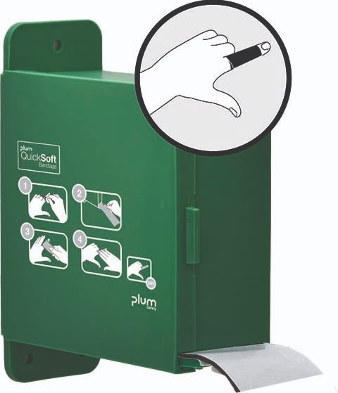 Plum QuickSoft Dispenser inkl 1 sort bandage refil