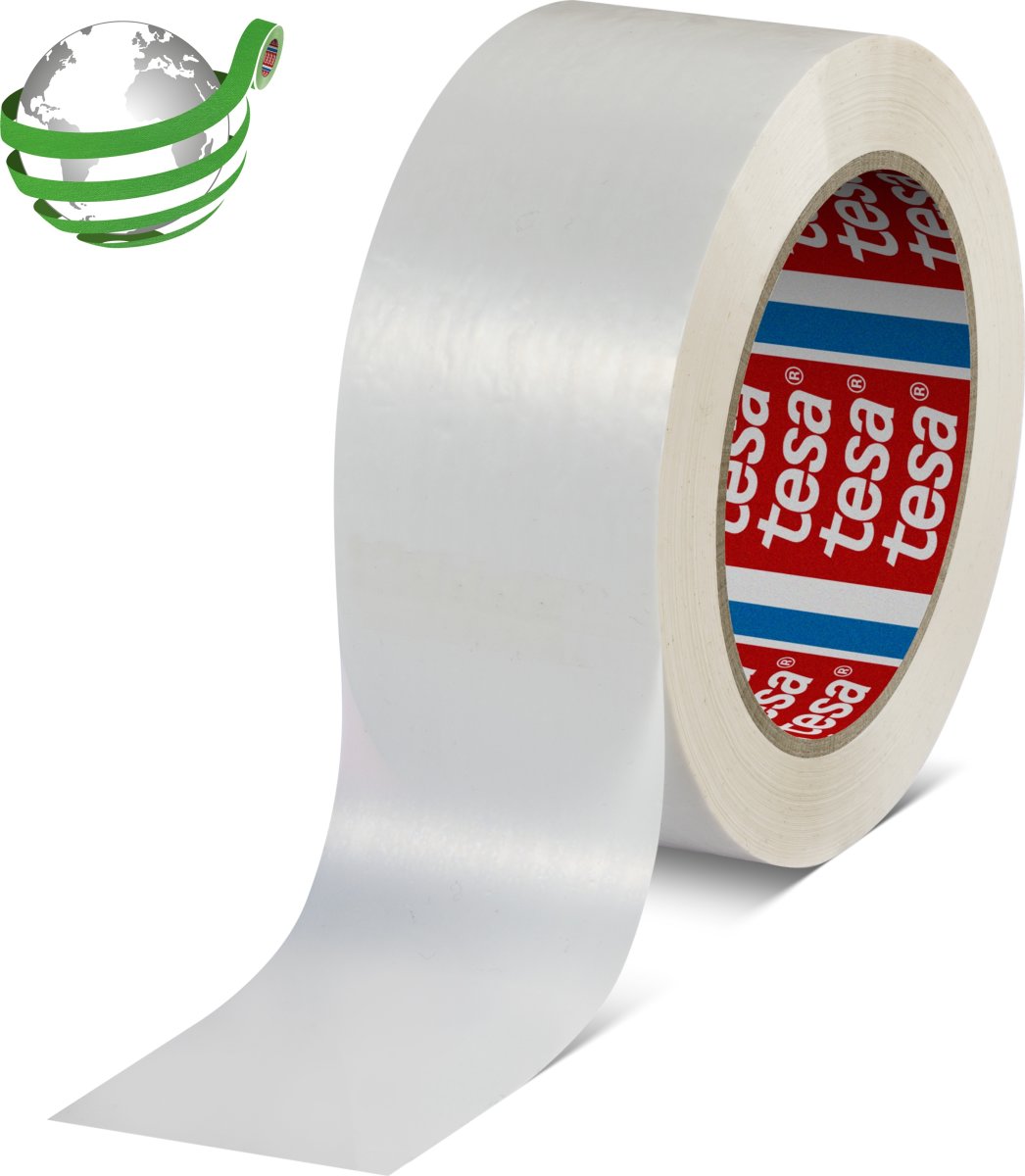 tesa Standard Pakketape | PET | 50mm x 132m | Hvid