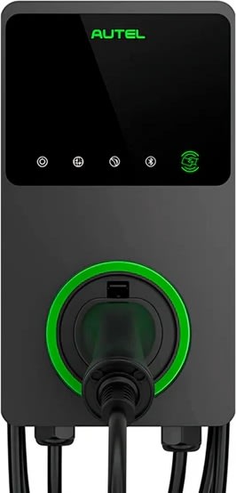 Autel ladeboks 22KW med kabel 4G, mørkegrå