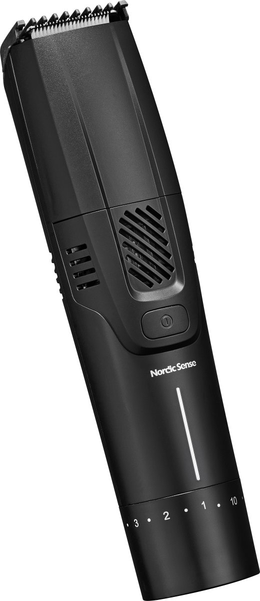 Nordic Sense Skægtrimmer m. Sug, sort