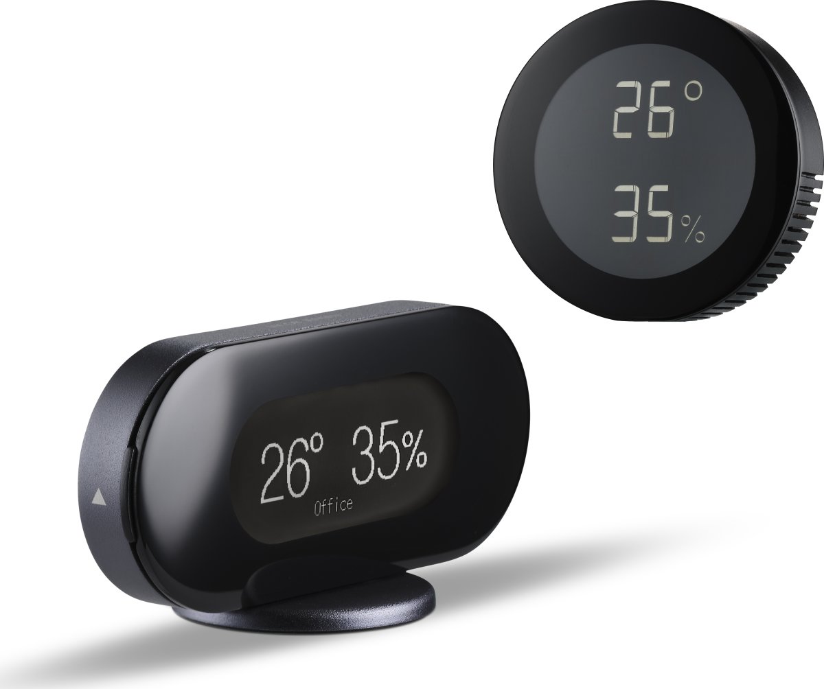 Jacob Jensen Klimastation m. sensor, sort