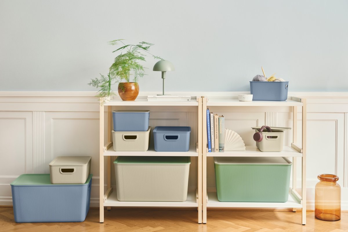 Akita opbevaringsboks, stor, beige