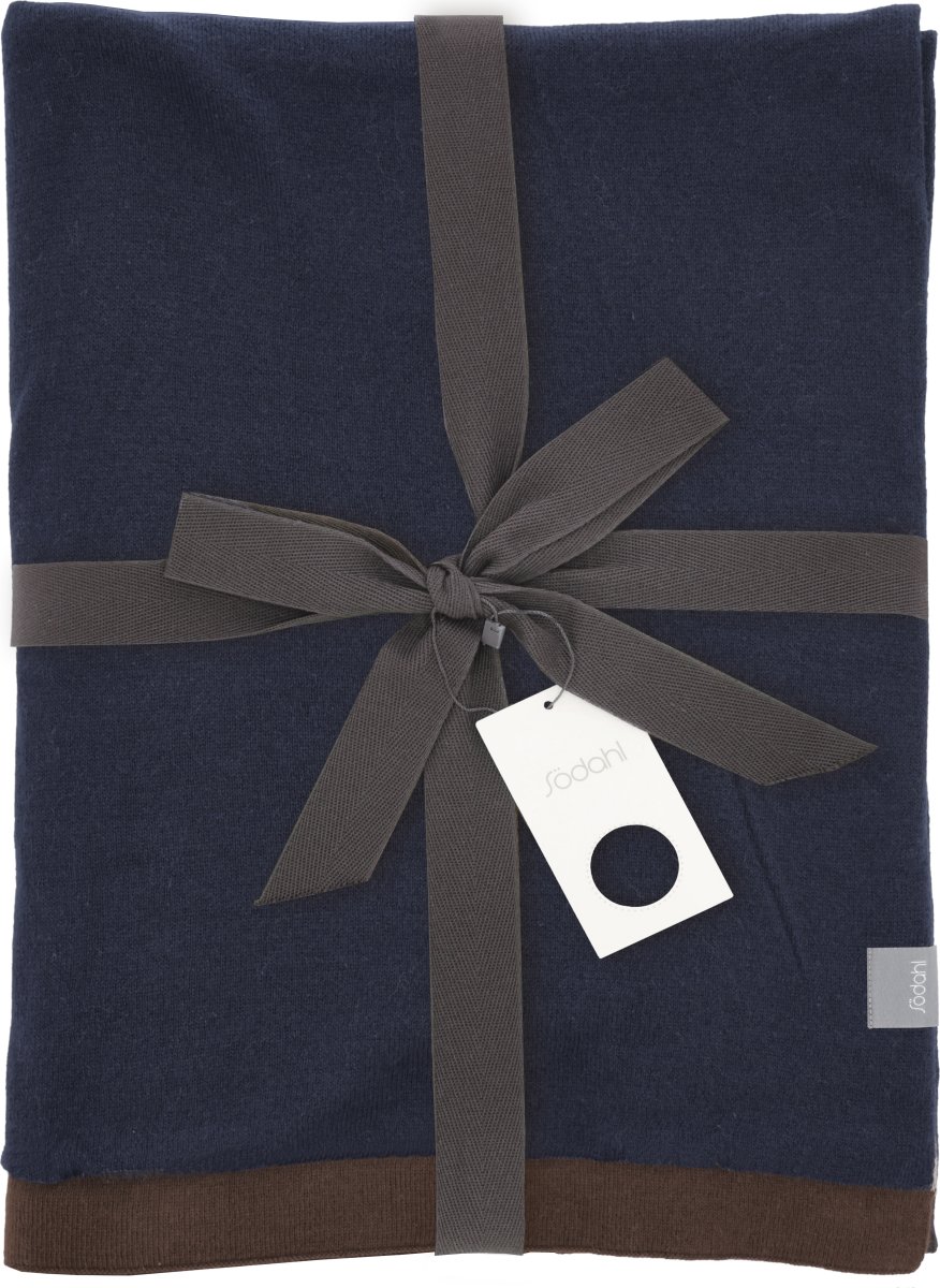 Södahl Impression Plaid 130 x 170 cm, navy blå