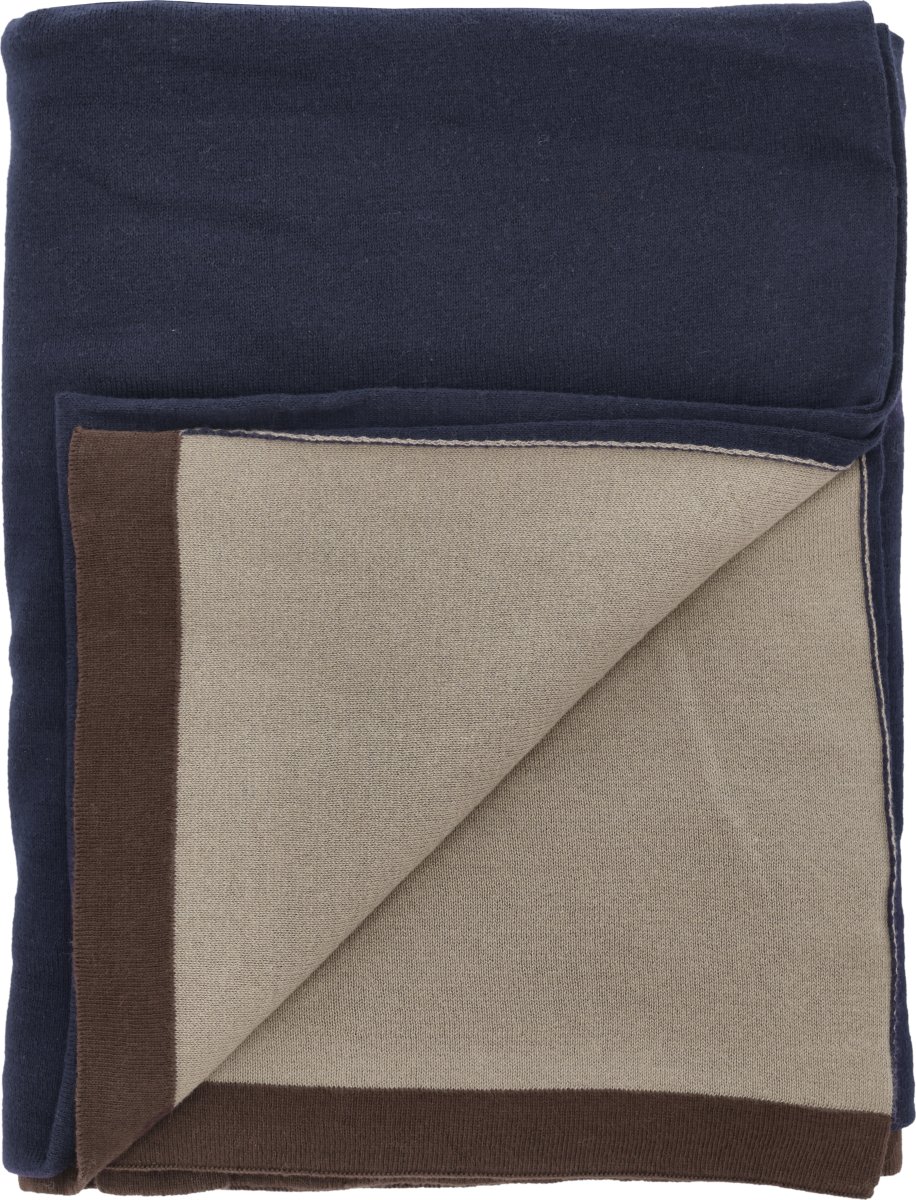 Södahl Impression Plaid 130 x 170 cm, navy blå