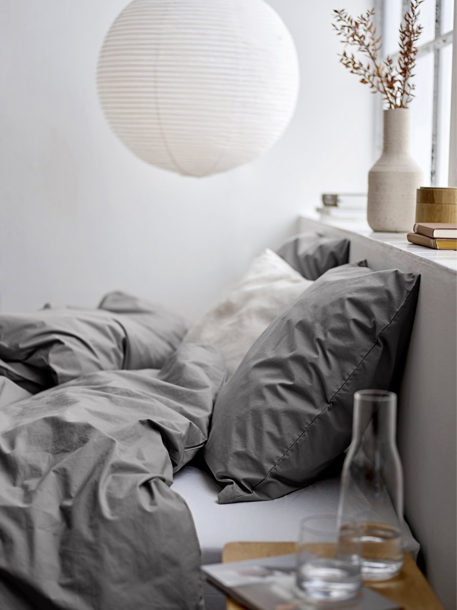 Södahl Seng 140x220 Flow & Whisper, 4 sæt, grå