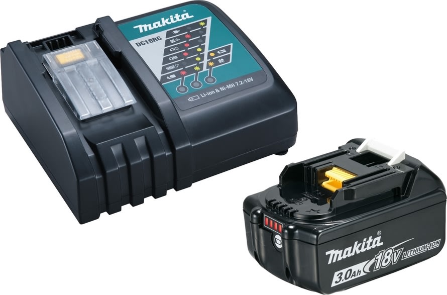 Makita Batteripakke 1 X BL1830B + 1 X DC18RC
