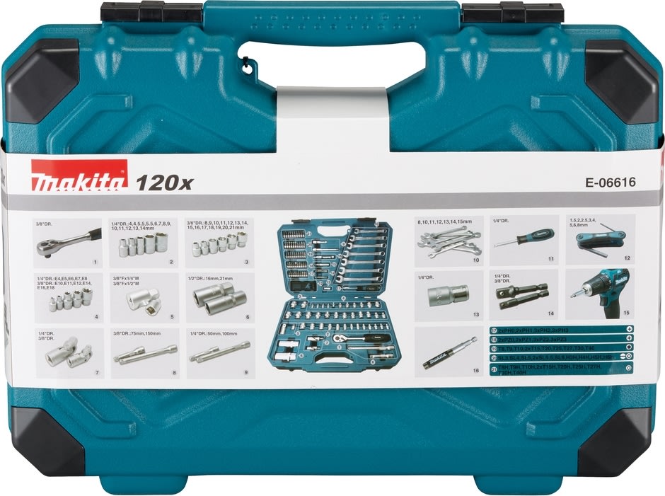Makita Topnøglesæt 120 dele