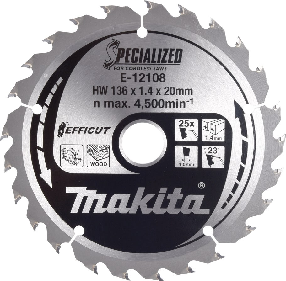 Makita Rundsavklinge TCT 136x20m 25T, E-12108