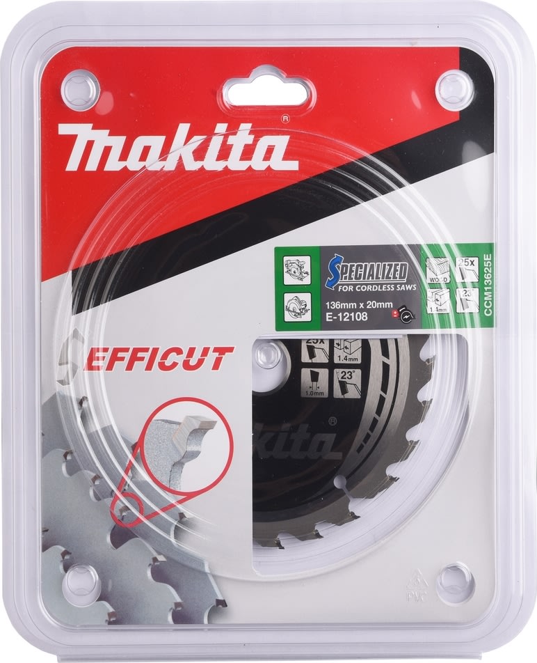 Makita Rundsavklinge TCT 136x20m 25T, E-12108