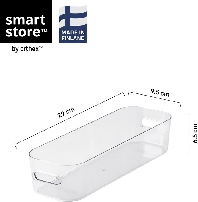 Compact Clear Opbevaringsboks Slim, 1,3 L