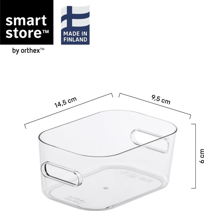 Compact Clear Opbevaringsboks XS, 0,6 L