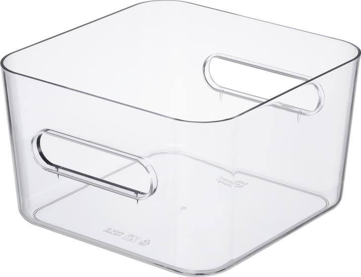 Compact Clear Opbevaringsboks Square M, 3,6 L
