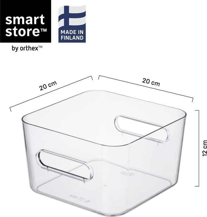 Compact Clear Opbevaringsboks Square M, 3,6 L