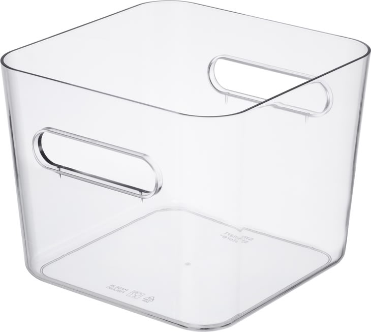 Compact Clear Opbevaringsboks Square L, 4,7 L