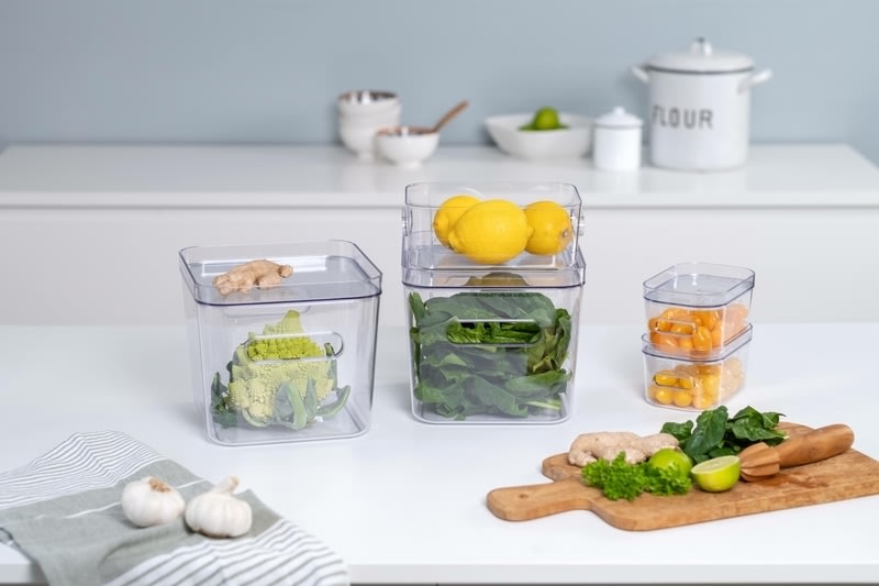 Compact Clear Opbevaringsboks Square L, 4,7 L