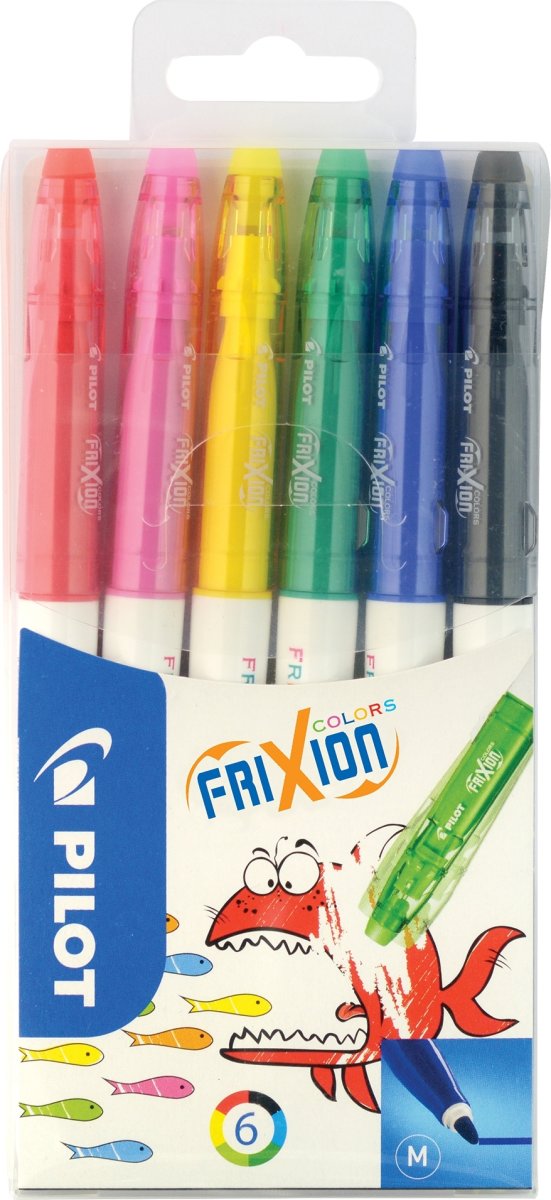 Pilot FriXion Colors Fiberpenne | 6 farver