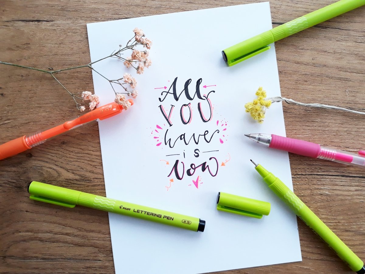 Pilot Lettering Pen Fineliner | B | Sort