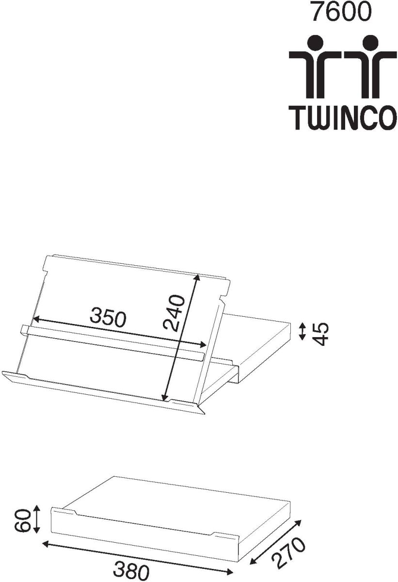 Twin Konceptholder 7600, sølv