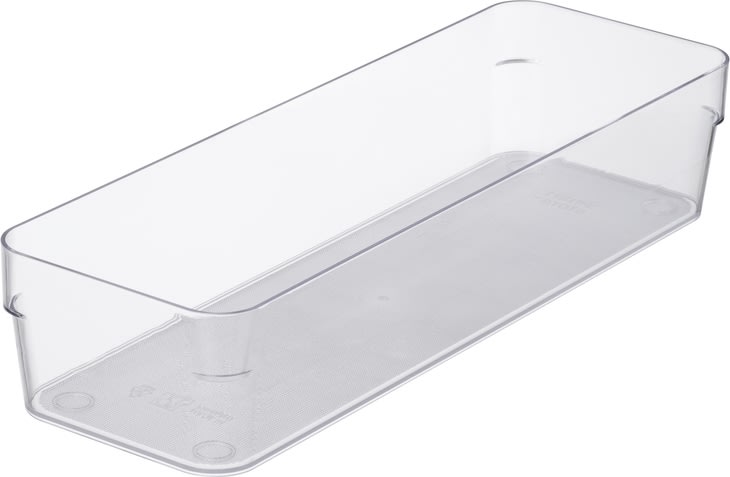 Compact Sort Opbevaringsboks, klar, 30x10cm