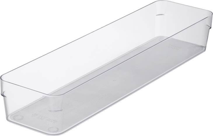 Compact Sort Opbevaringsboks, klar, 40x10cm