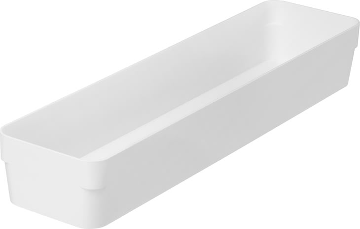 Compact Sort Opbevaringsboks, hvid, 40x10cm