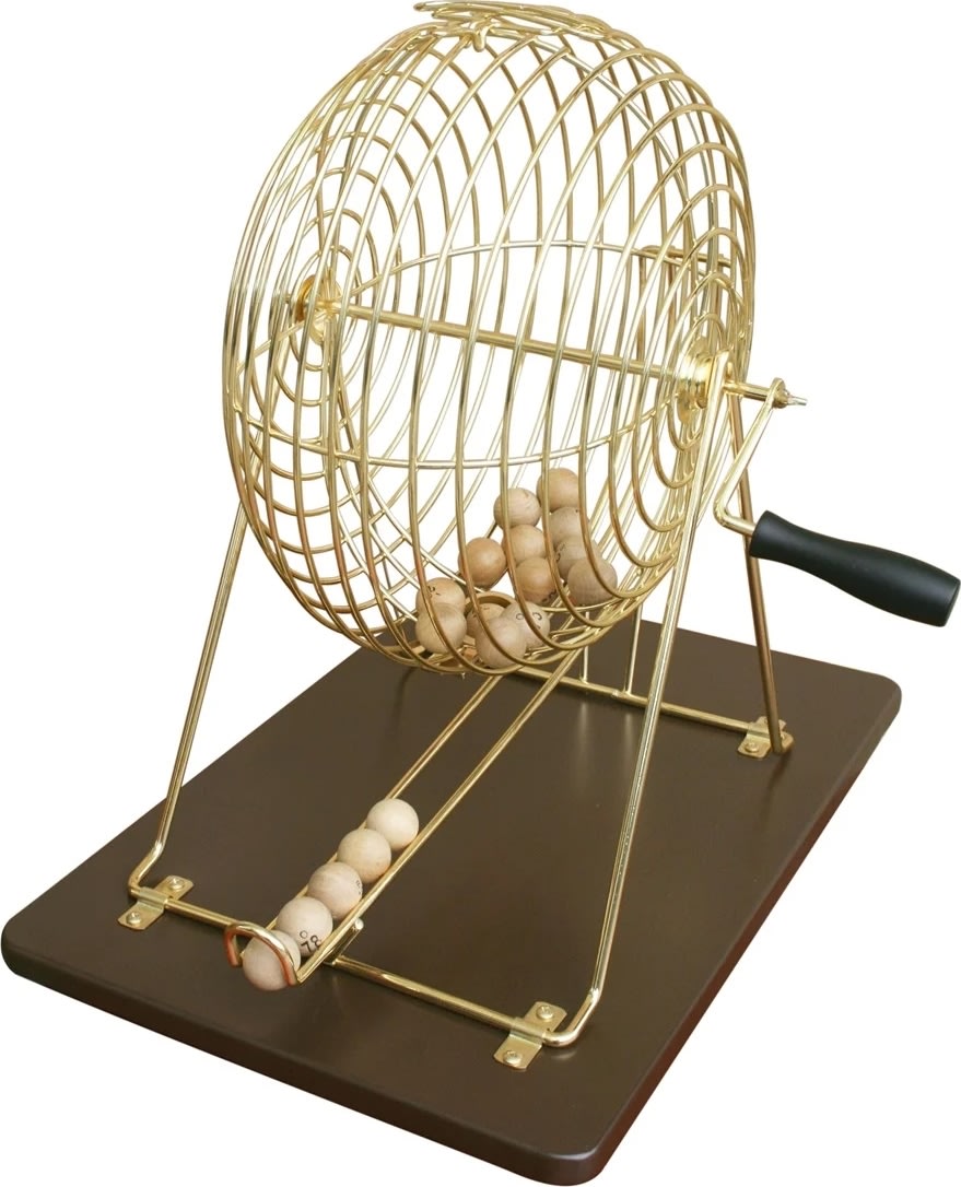 Bingo Tromle ø30 cm inkl. 90 numre