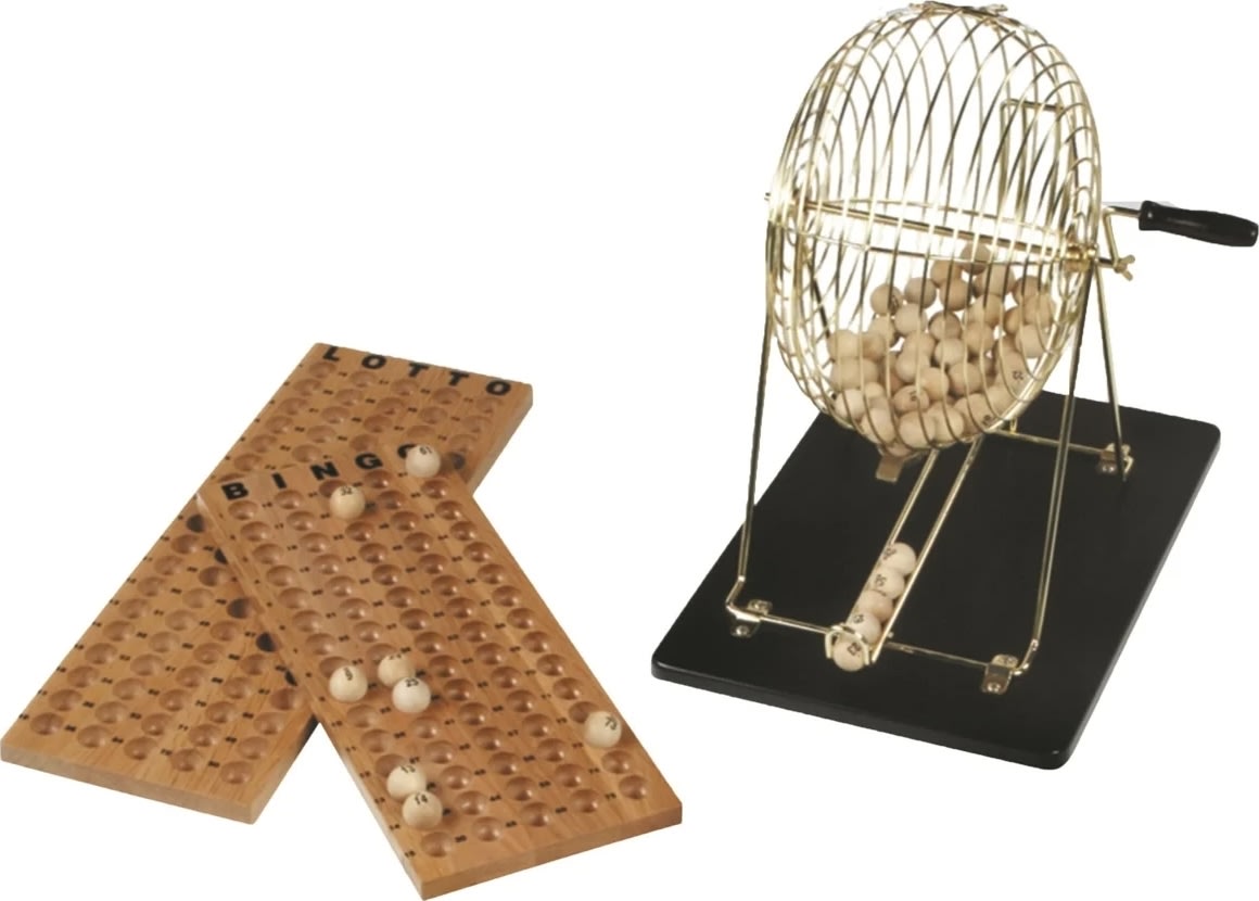 Bingo Tromle ø30 cm inkl. 90 numre