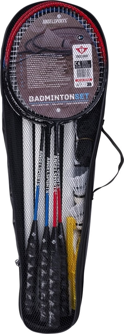 Badminton sæt inkl. ketsjere, bolde og net