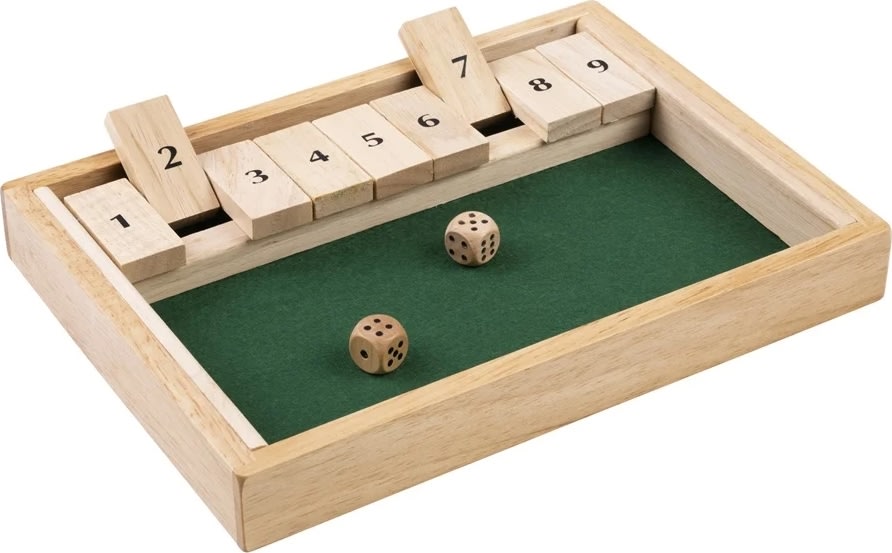 Shut the box 1 spiller inkl. 2 terninger