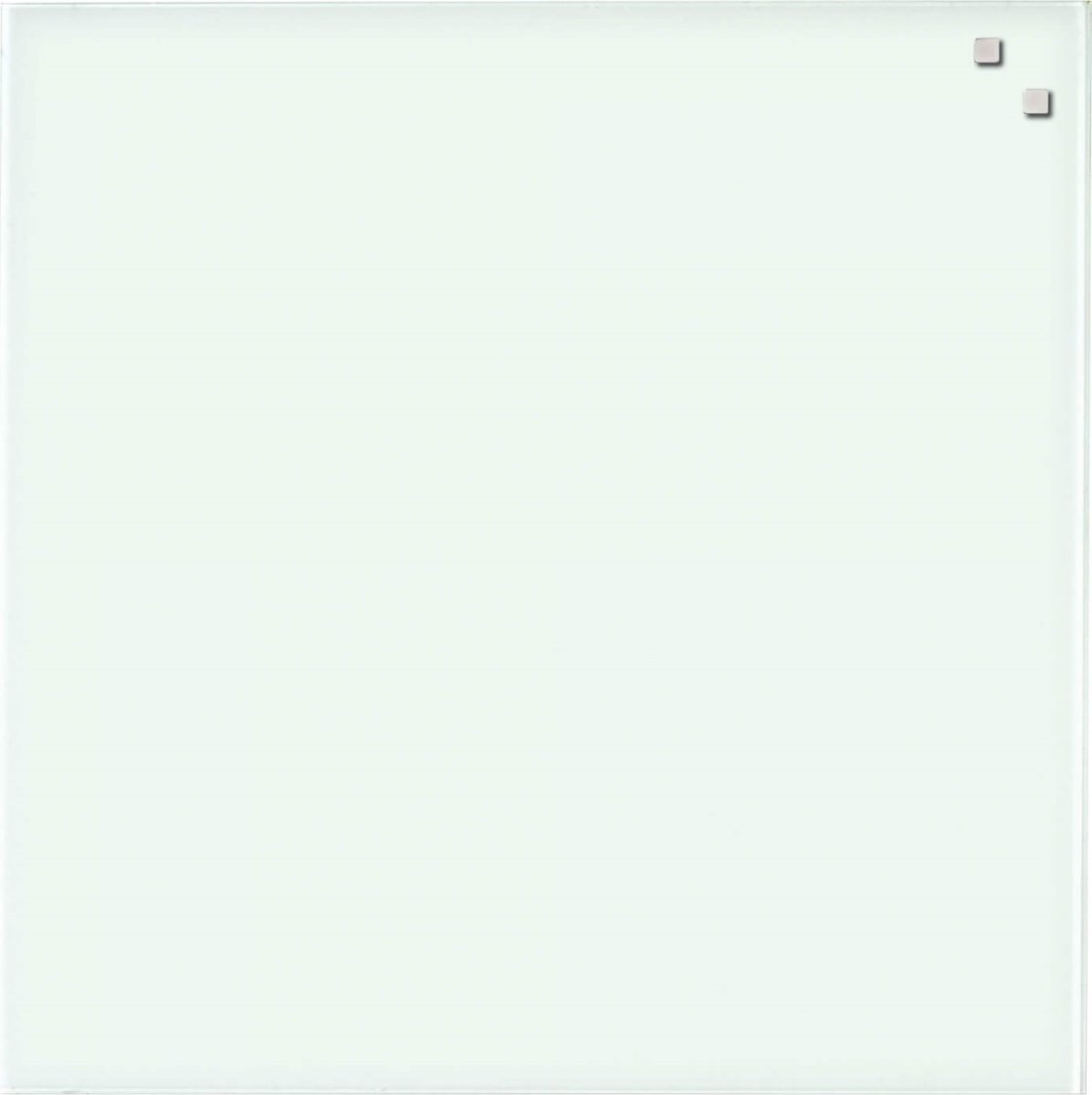 NAGA Glassboard magnetisk glastavle 45x45 cm, hvid
