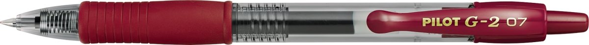 Pilot G-2 Rollerpen | M | Mørkerød