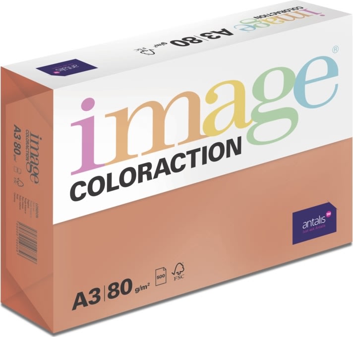 Image Coloraction A3, 80g, 500ark, Dark red