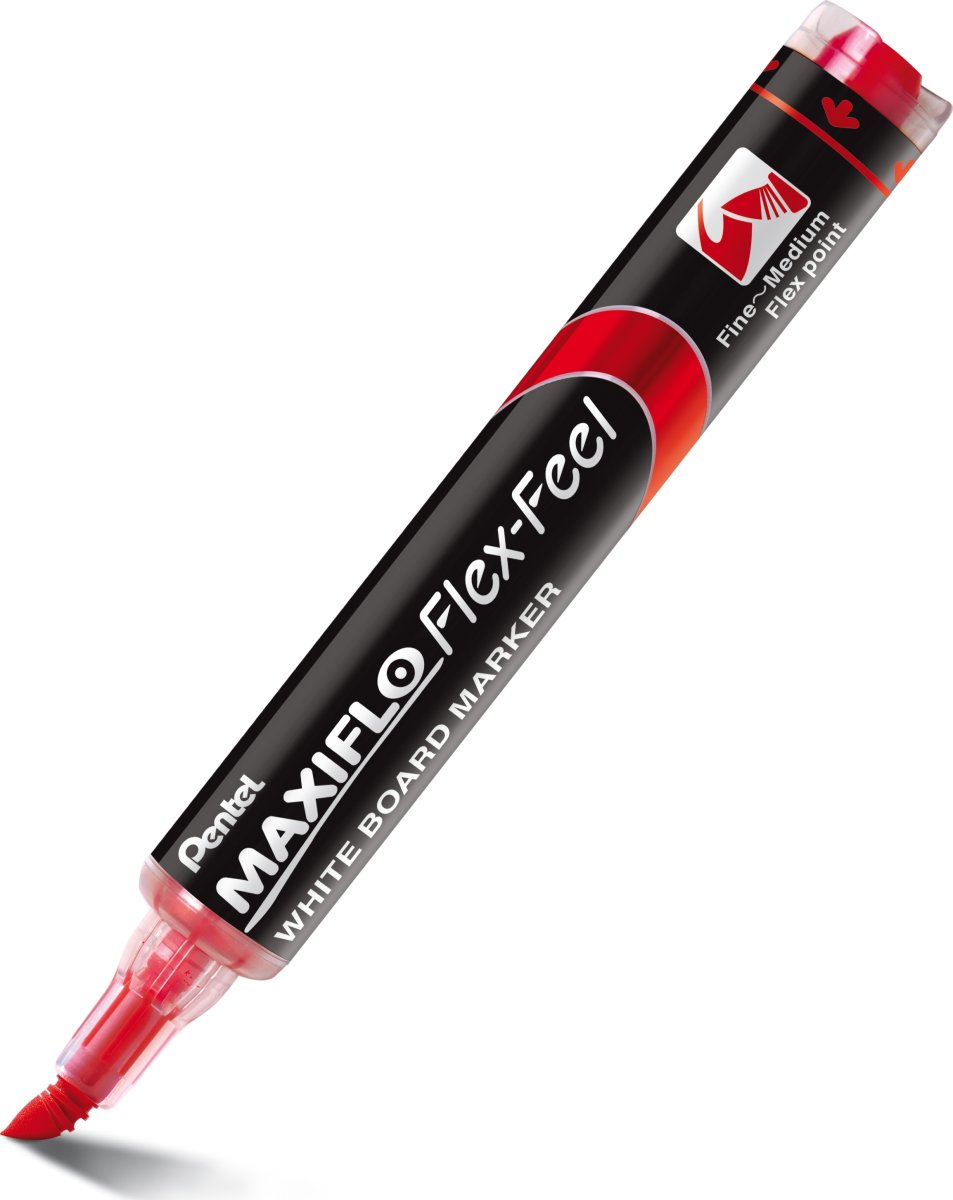 Pentel Maxiflo Flex Whiteboard Marker | Rød