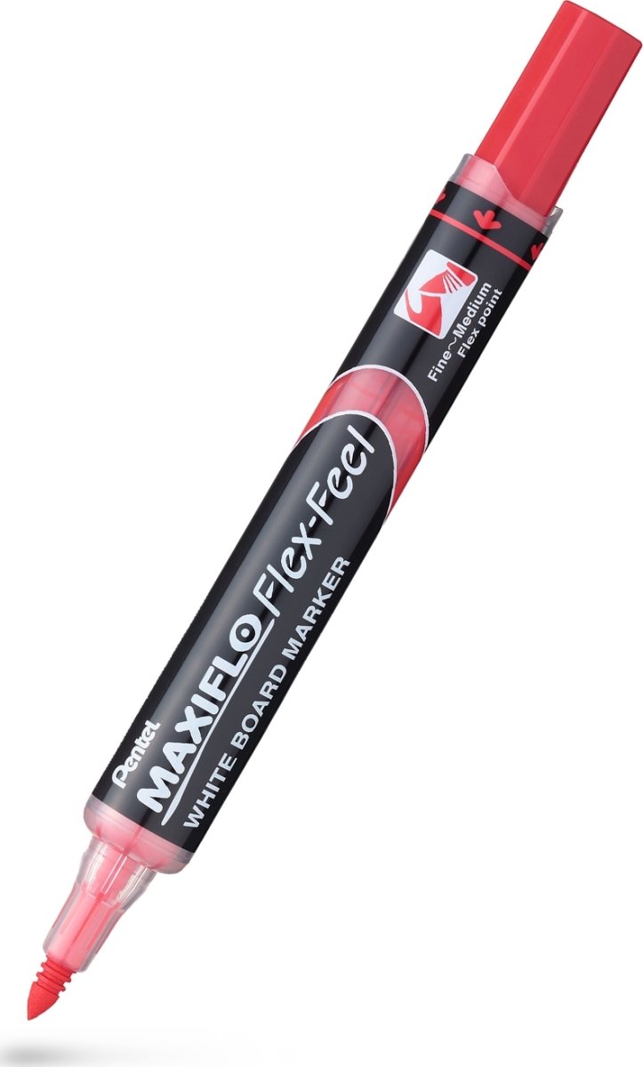 Pentel Maxiflo Flex Whiteboard Marker | Rød