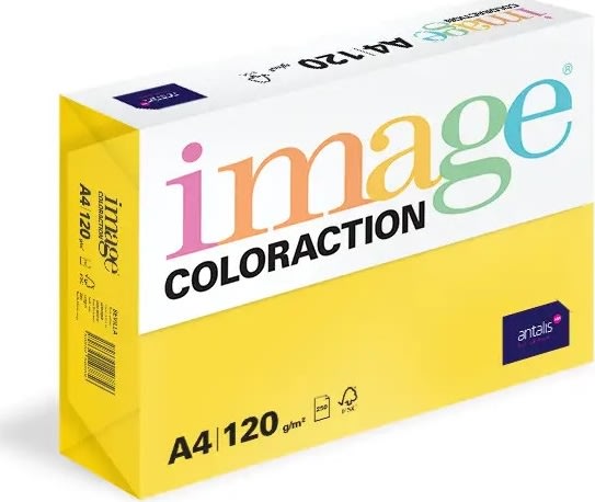 Image Coloraction A4, 120g, 250ark, Dark yellow