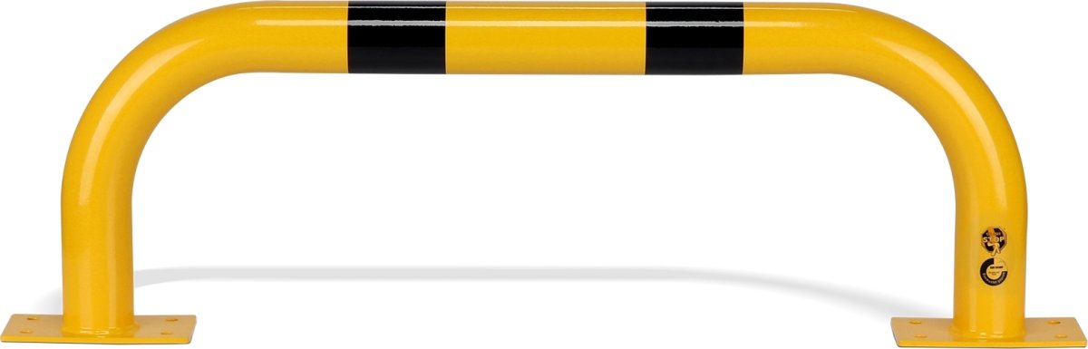 Påkørselsværn, pulverlakeret, Ø76, 350x1000 mm
