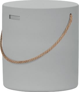 Steen Skammel, Ø37xH40cm, grå malet