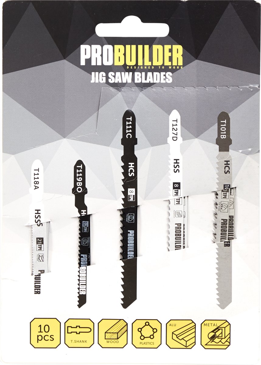Probuilder stiksavsklinger, 10 dele