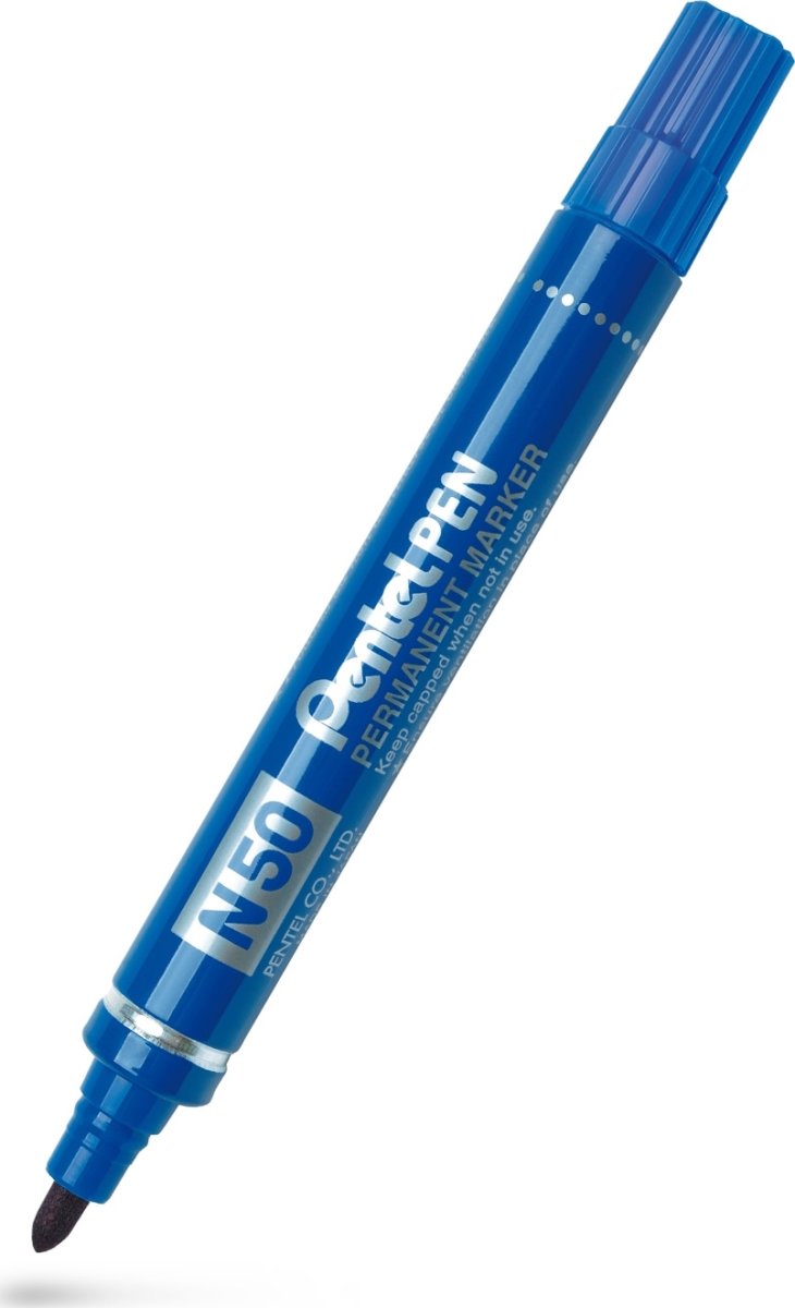 Pentel N50 Permanent marker | Rund | Blå