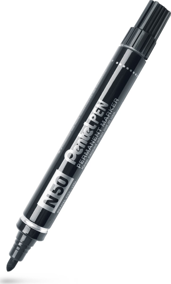 Pentel N50 Permanent marker | Rund | Sort