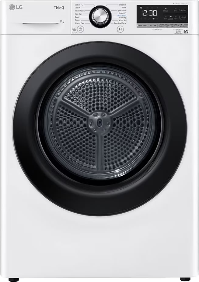 LG RV9DN9037 tørretumbler, 9KG, hvid