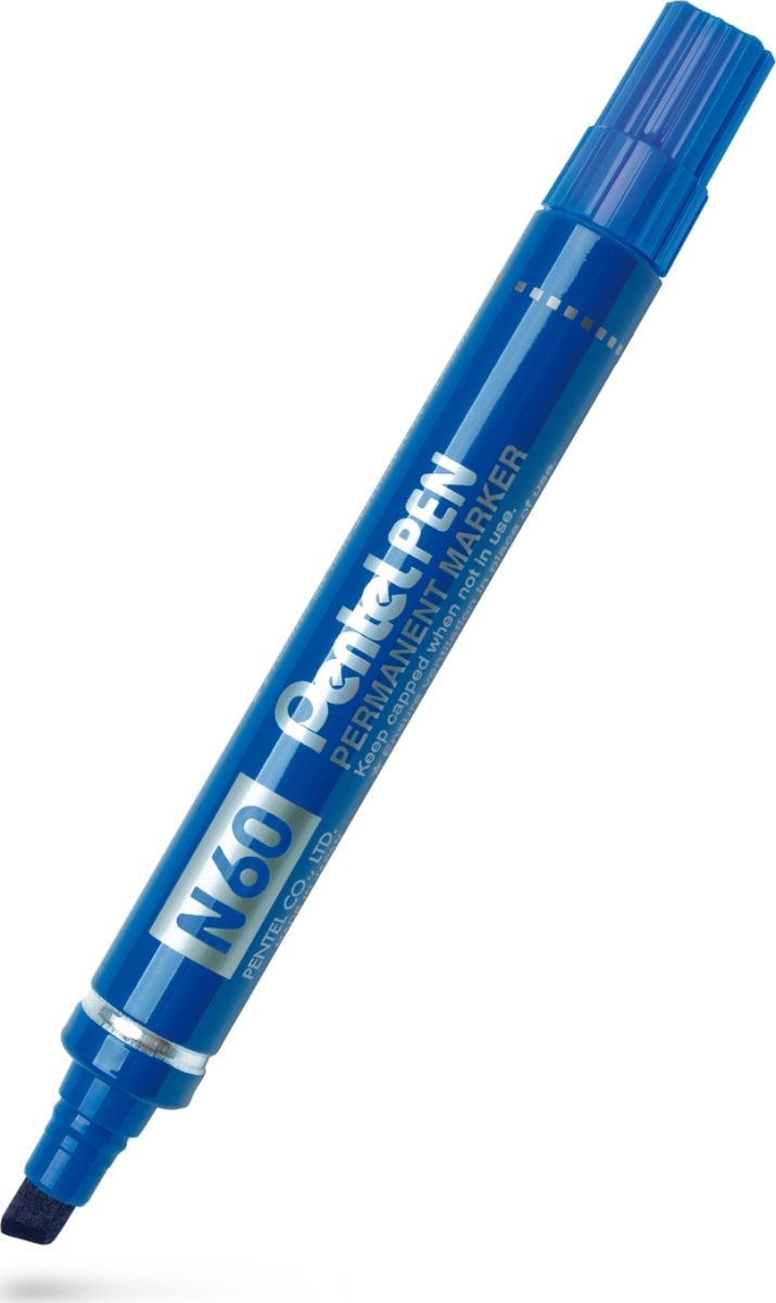 Pentel N60 Permanent marker | Skrå | Blå