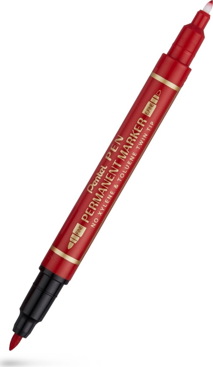 Pentel N75W Twin marker | Rød