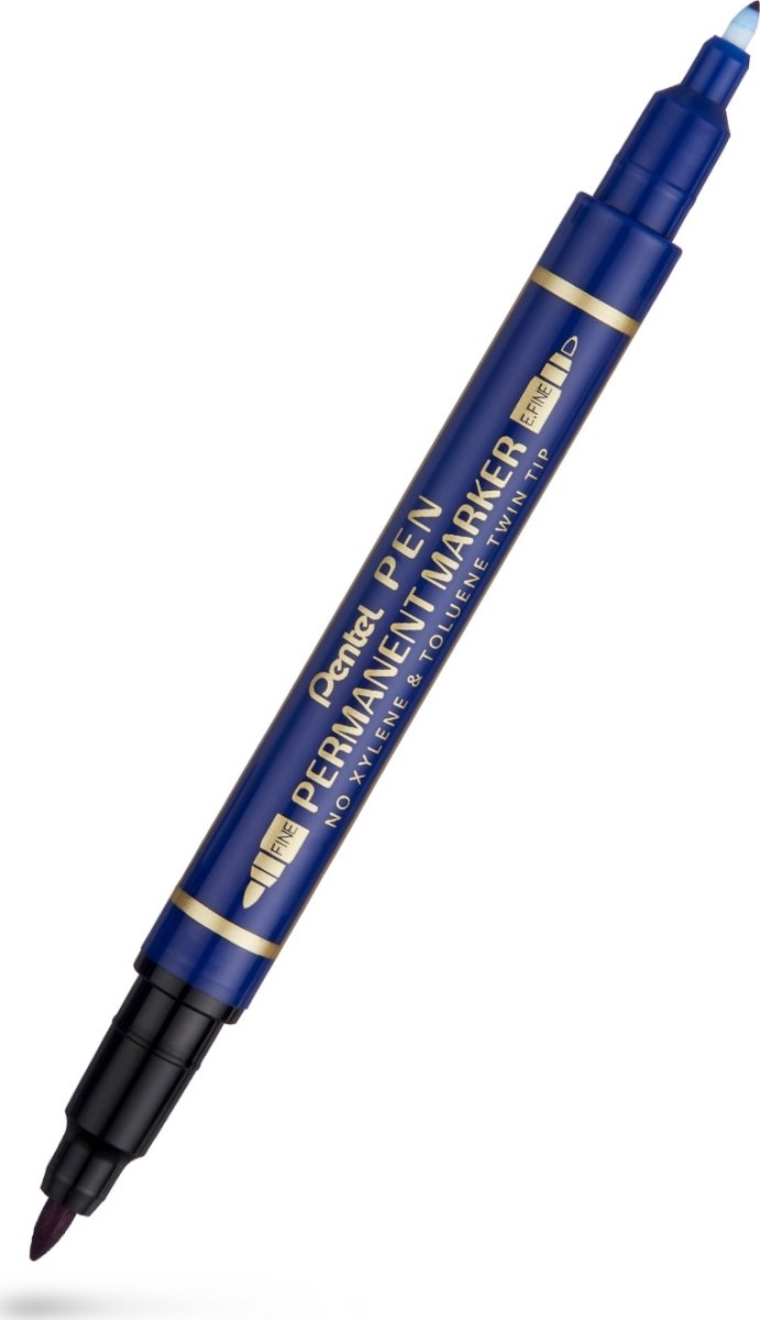 Pentel N75W Twin marker | Blå