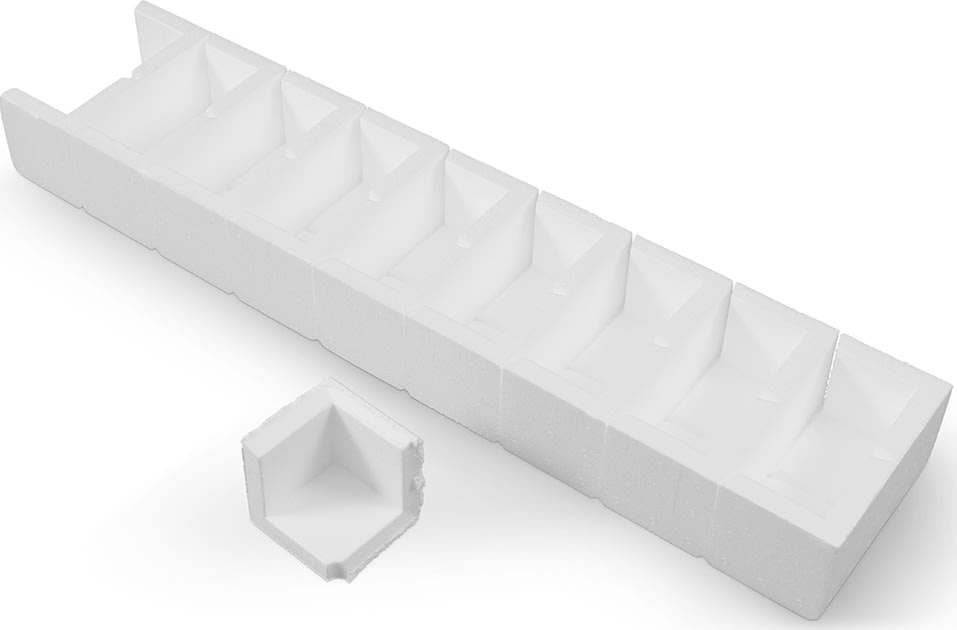 Hjørne | EPS flamingo | 18x90 mm