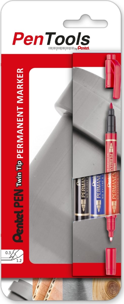Pentel N75W Twin marker | 3 farver