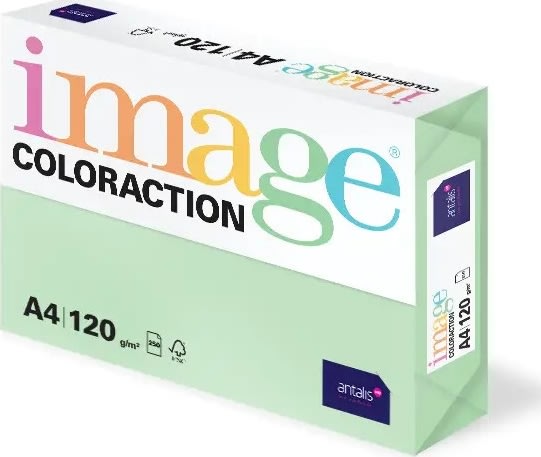 Image Coloraction A4, 120g, 250ark, Pastel Green