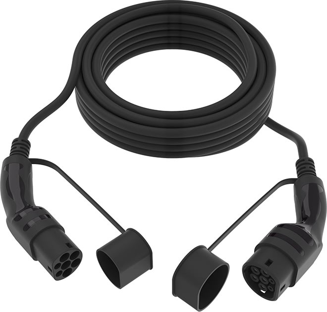 Avant type-2 16a 3-faset ladekabel, 5 meter