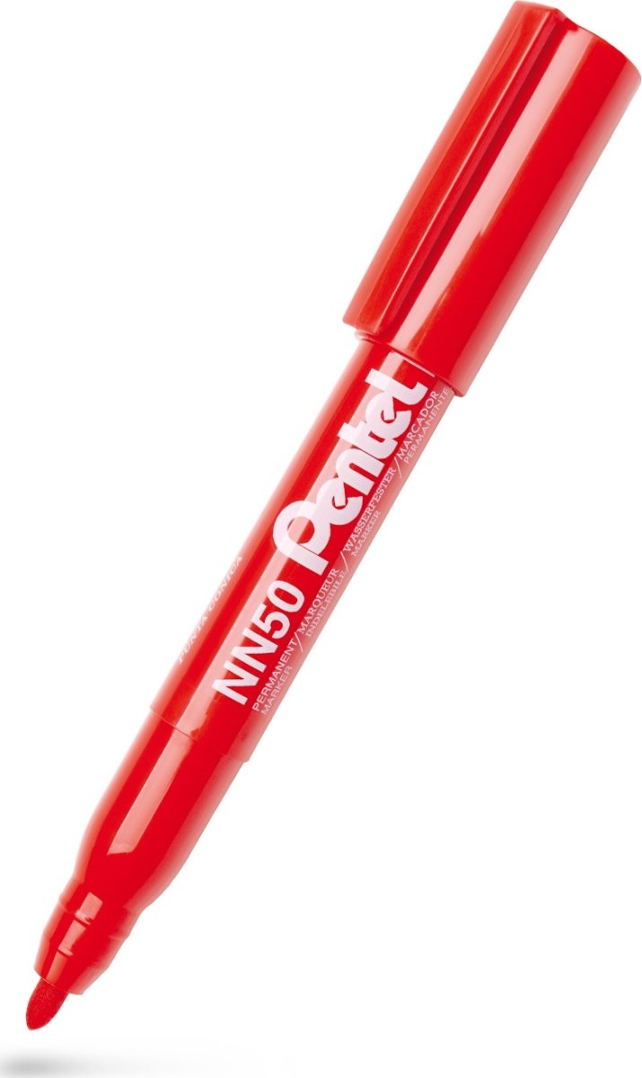 Pentel NN50 Permanent marker | Rund | Rød